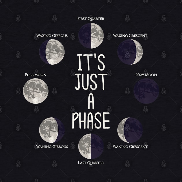 It's Just A Phase Moon Shirt by teepublicdesigns